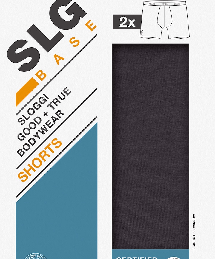 Heren boxershort grijs