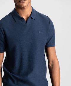Heren polo blauw