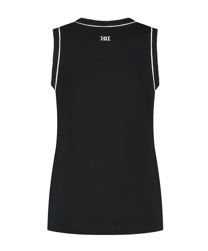 Dames singlet zwart
