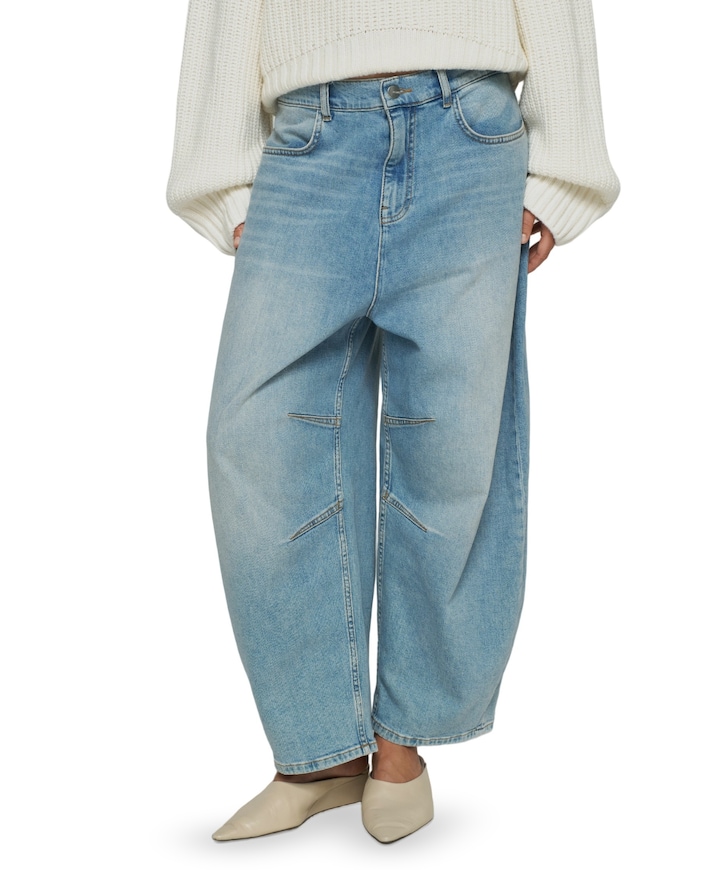 dames broek blauw