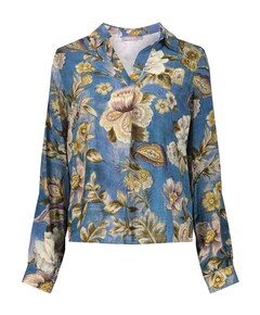 Dames blouse blauw