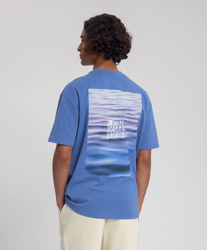 Heren T-shirt blauw