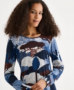 Dames nachthemd blauw