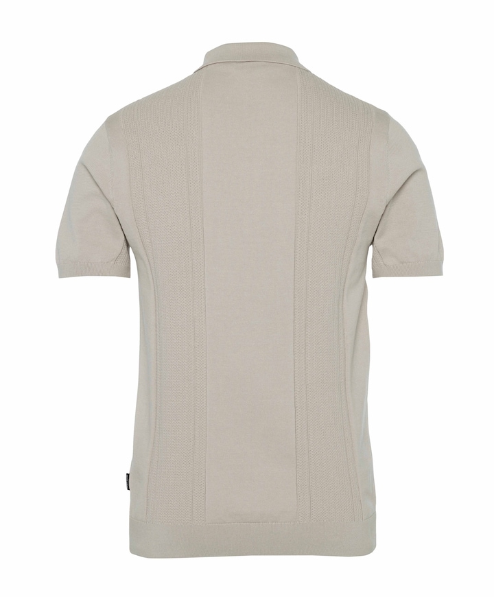Heren polo beige
