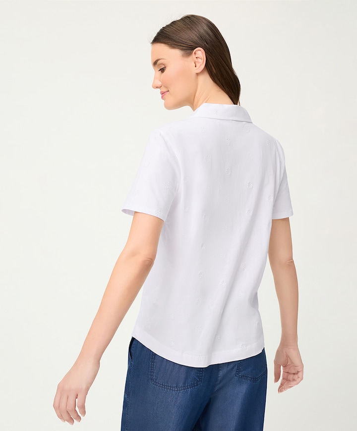 Dames polo wit