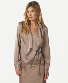 Dames blouse beige