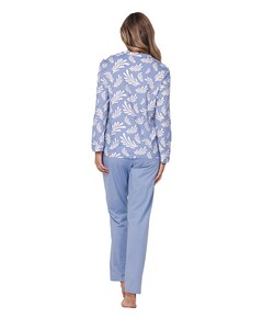 Dames pyjamaset blauw