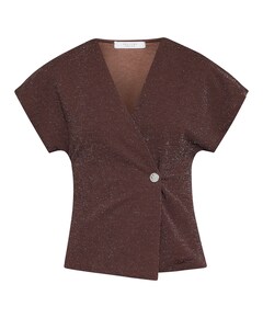 Dames vest bruin