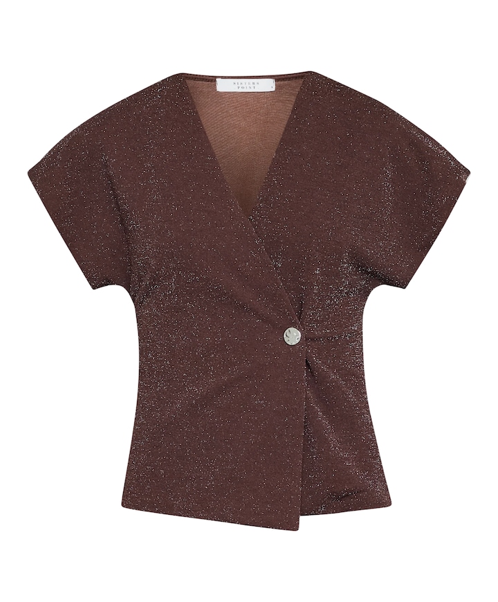 Dames vest bruin