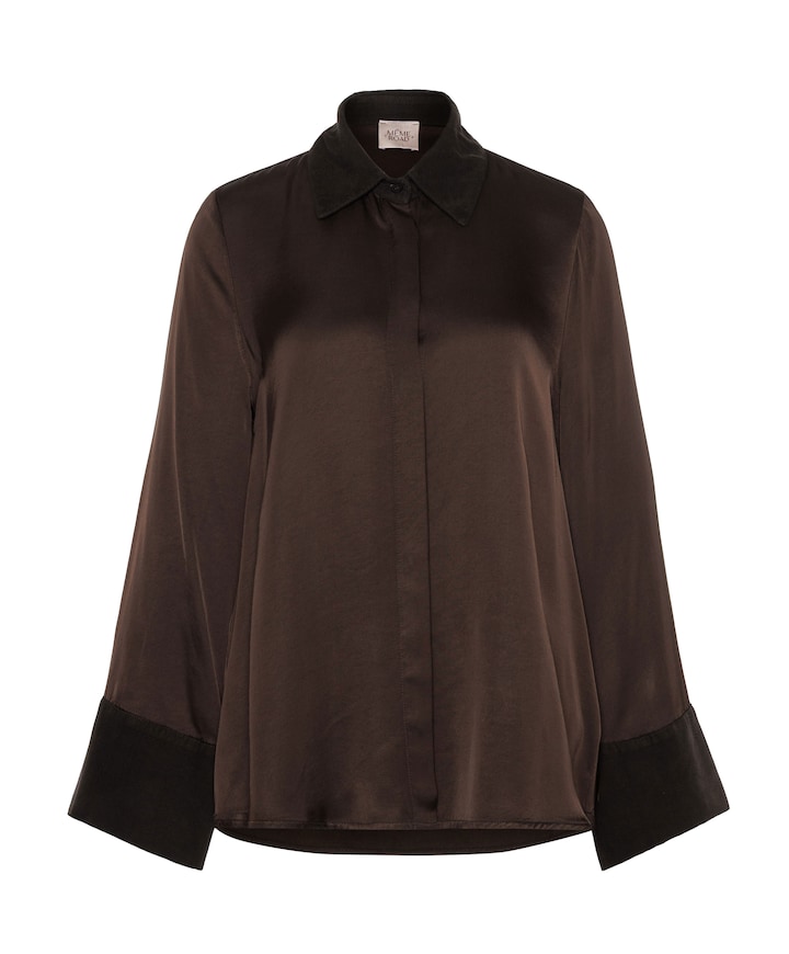 Dames blouse bruin