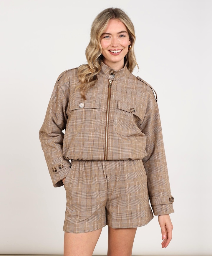 Dames jas beige