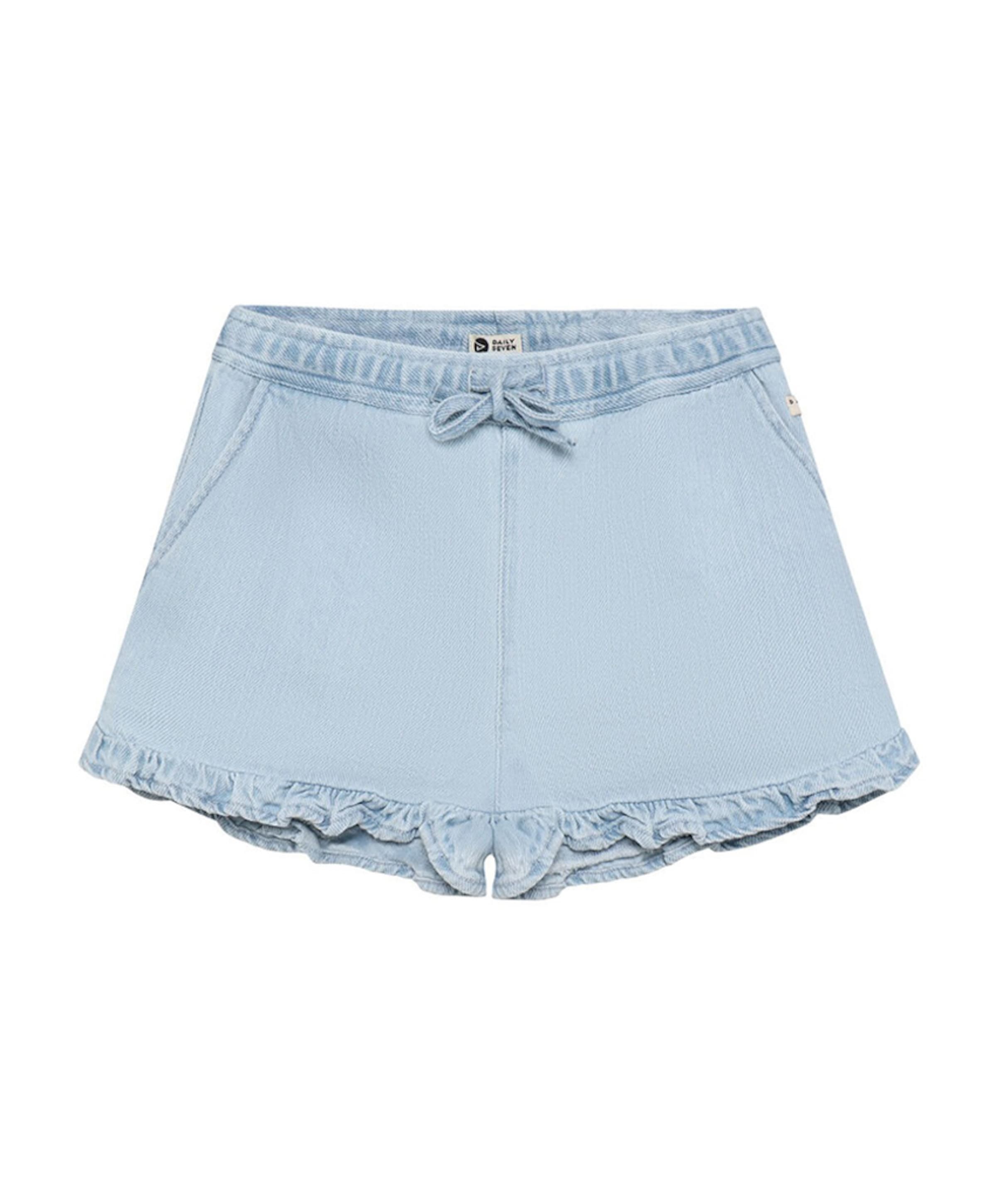 Light weight meisjes korte broek blauw