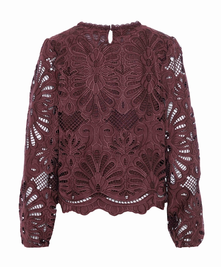 Dames blouse bordeaux