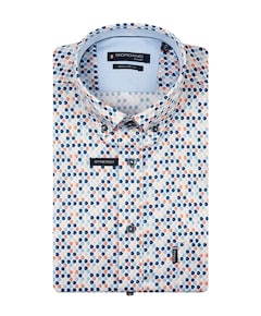 Heren overhemd lange mouw rood