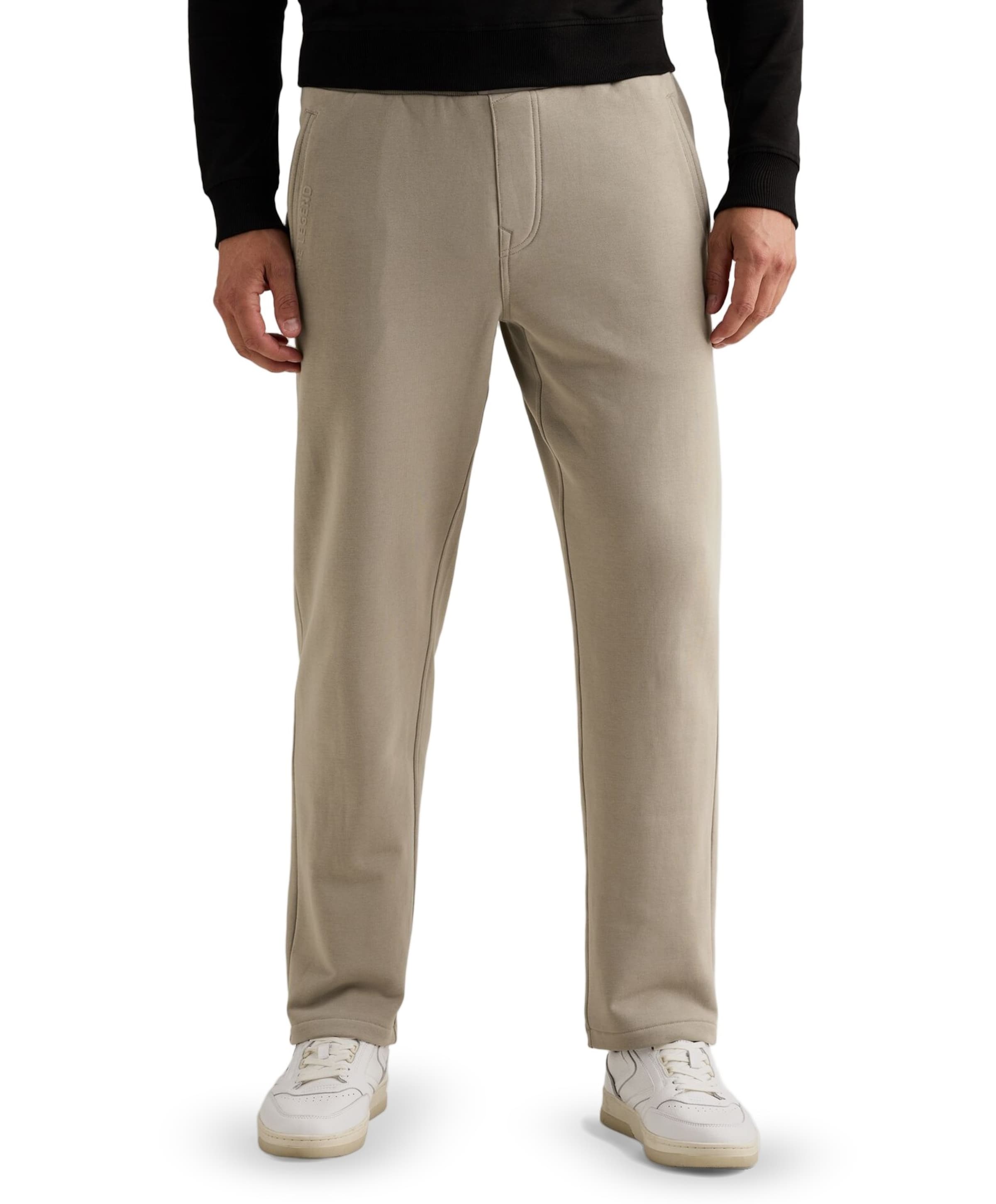 ELEVATED SWEAT PANTS PEACHED TERRY heren broek beige
