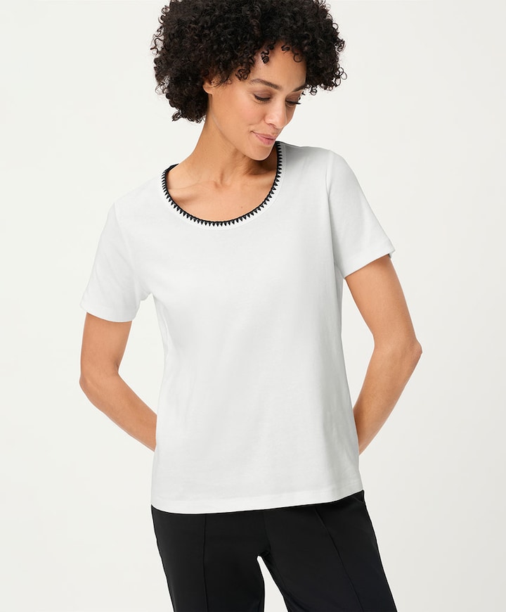 Dames T-shirt ecru