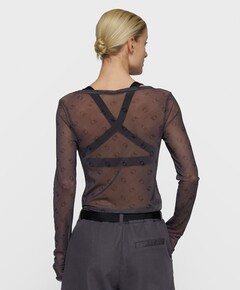 Dames longsleeve grijs