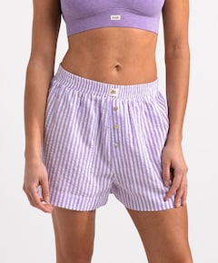 Dames pyjamashort paars