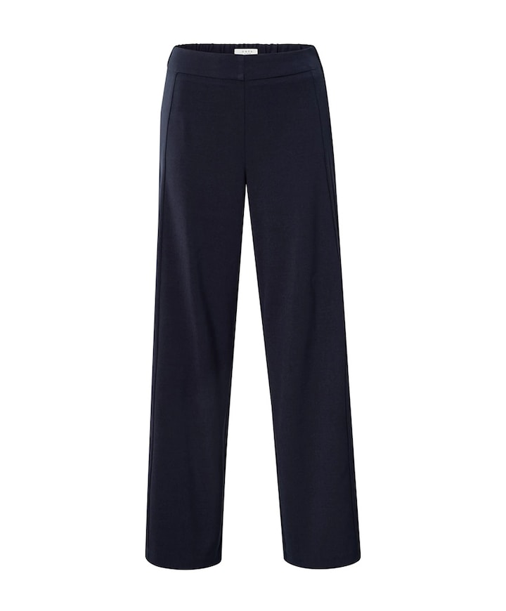 Woven wide leg broek blauw