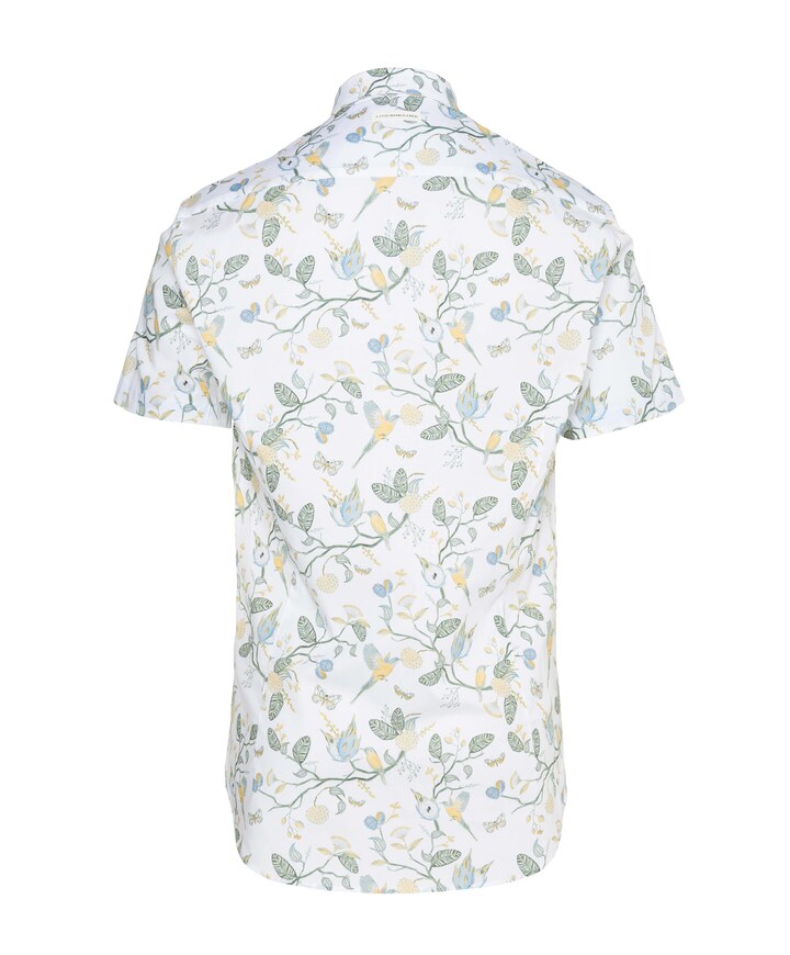 Heren overhemd korte mouw wit