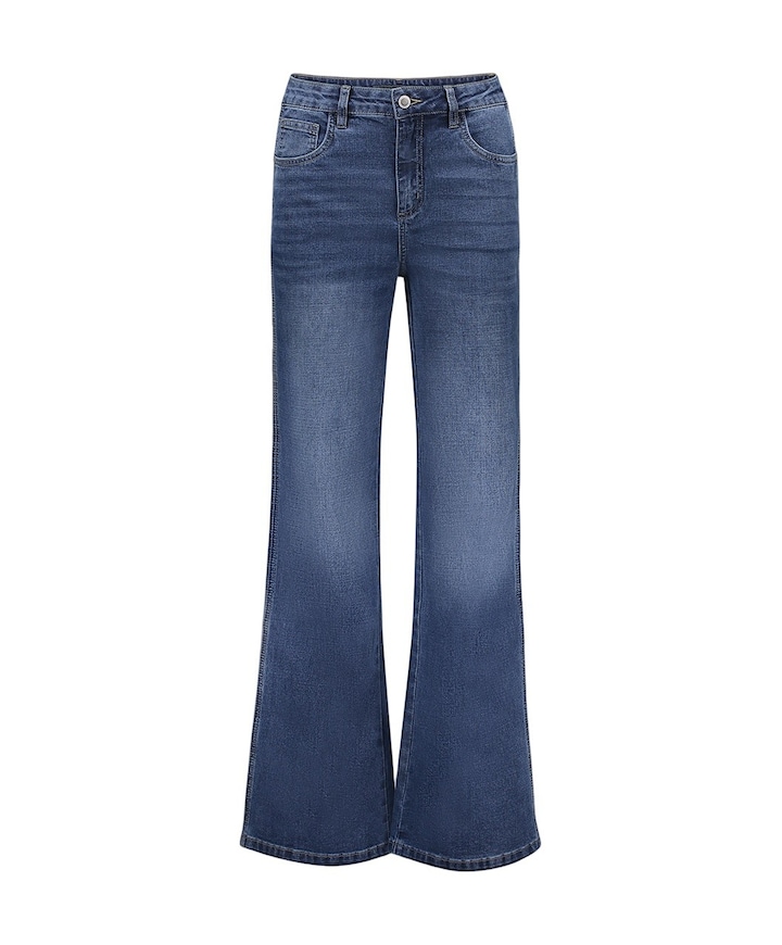 Tape dames jeans blauw