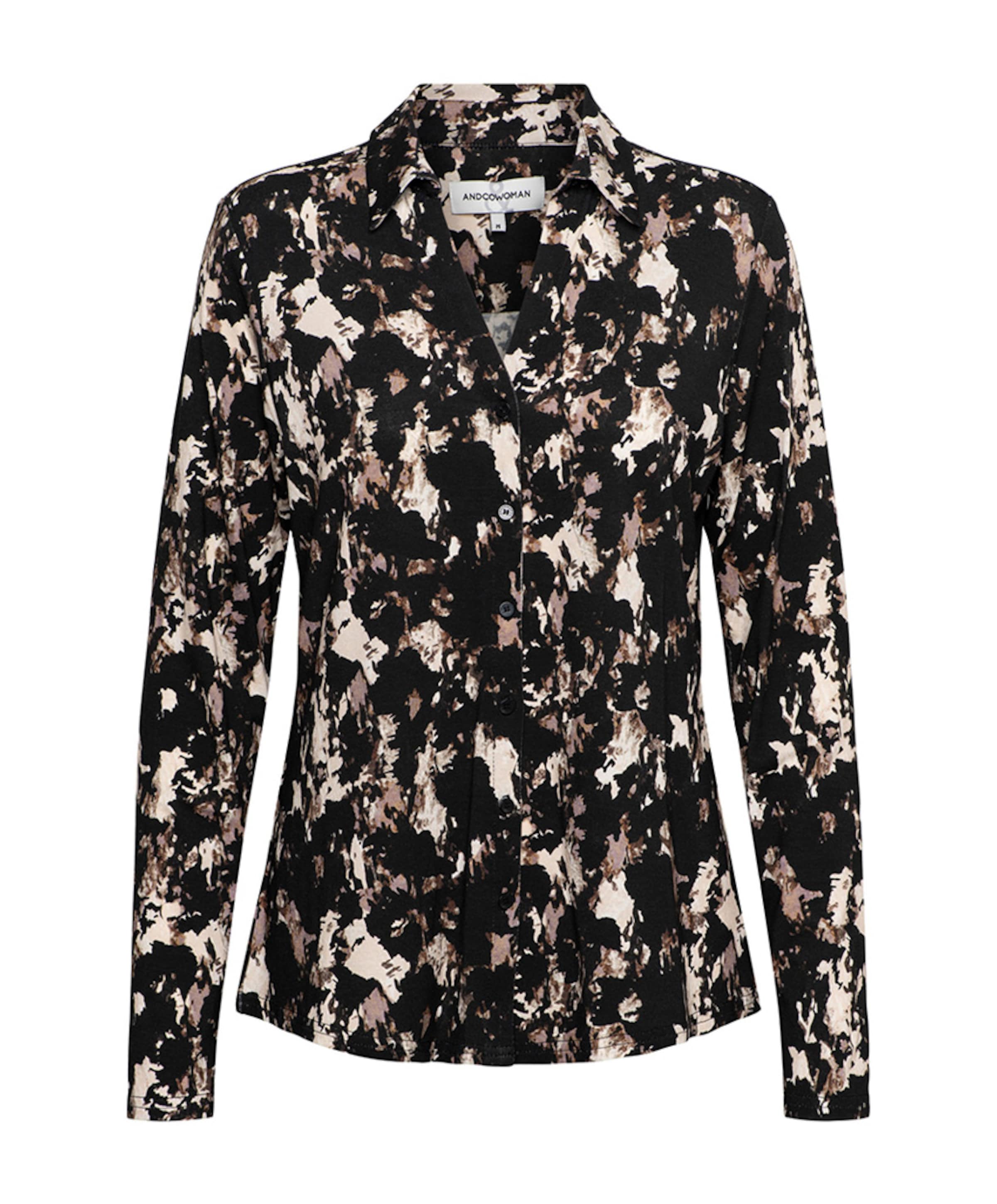 Dames blouse bruin