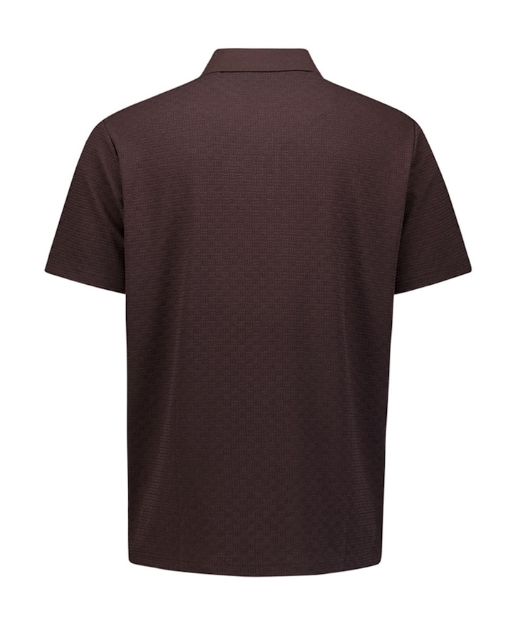 Heren polo bruin
