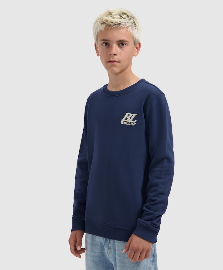Jongens sweater blauw