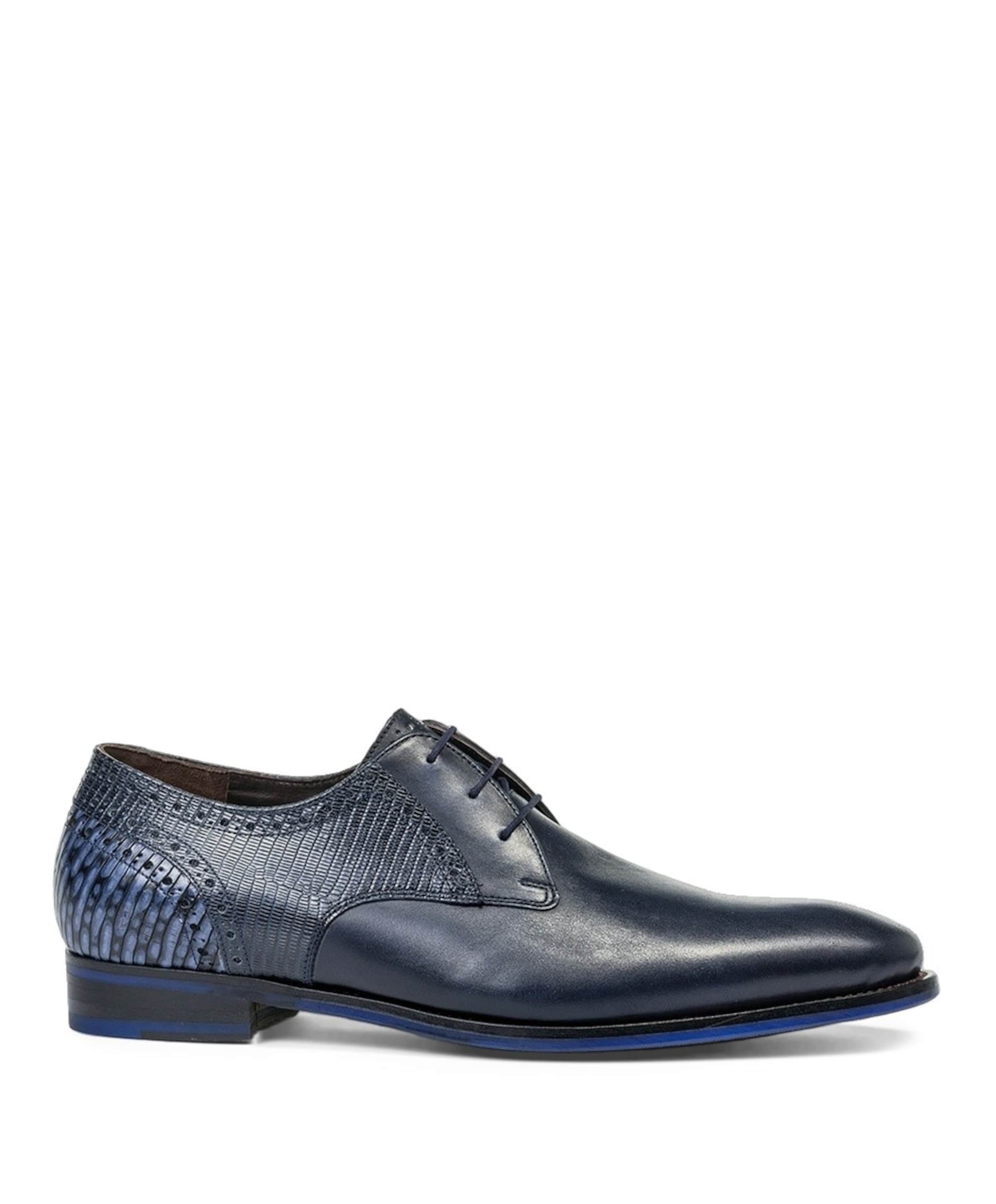 heren veterschoenen blauw