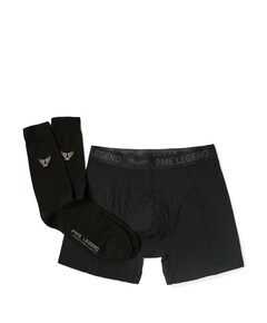 Heren giftset boxershorts & pair of socks zwart