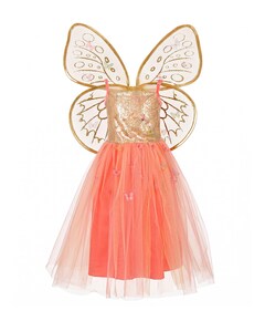 Meisjes Joanna jurk met vleugels multicolor