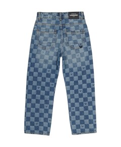 Cadore check jongens jeans blauw