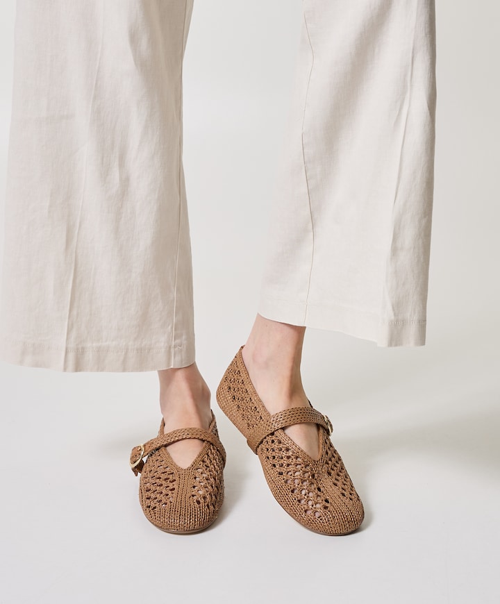 Alara dames ballerina's beige