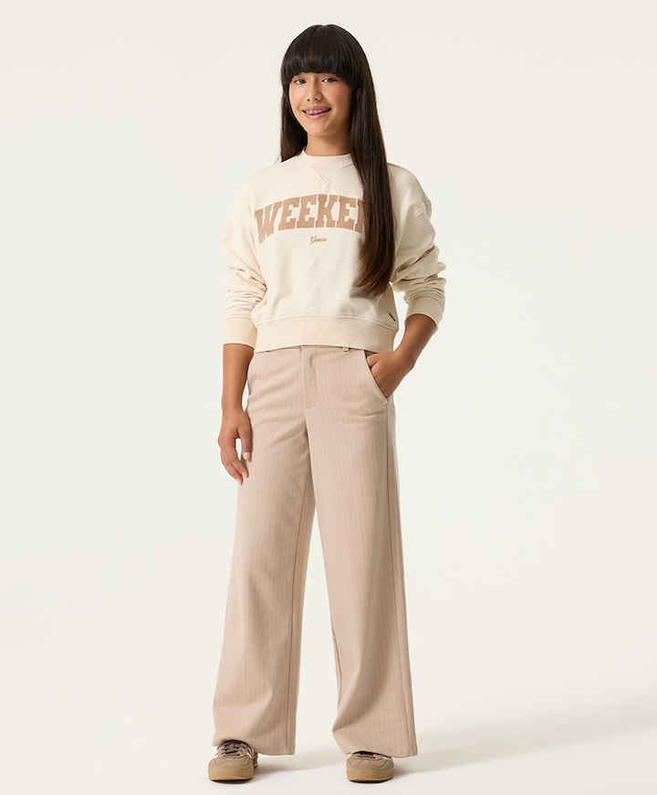 Meisjes sweater ecru