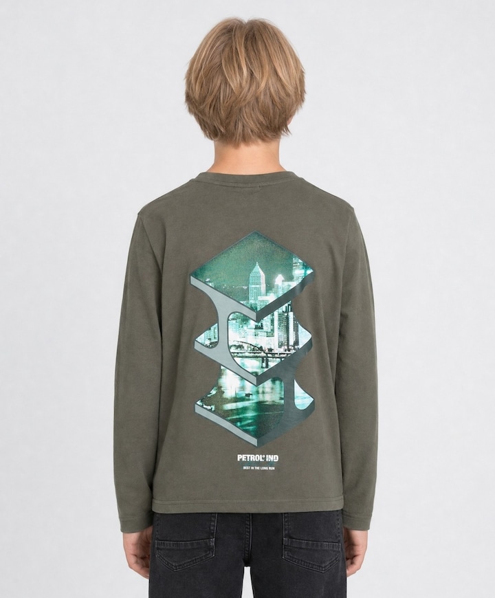 Jongens longsleeve groen