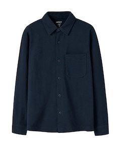 Jongens overhemd lange mouw blauw