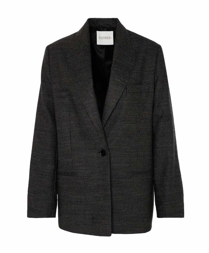 Dames blazer grijs