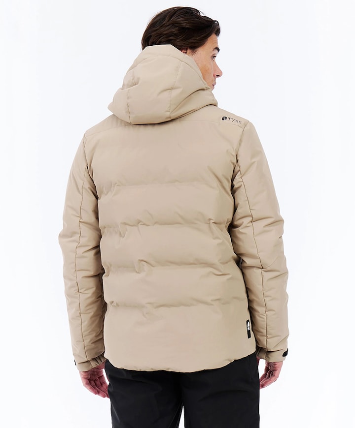 Heren ski-jas beige