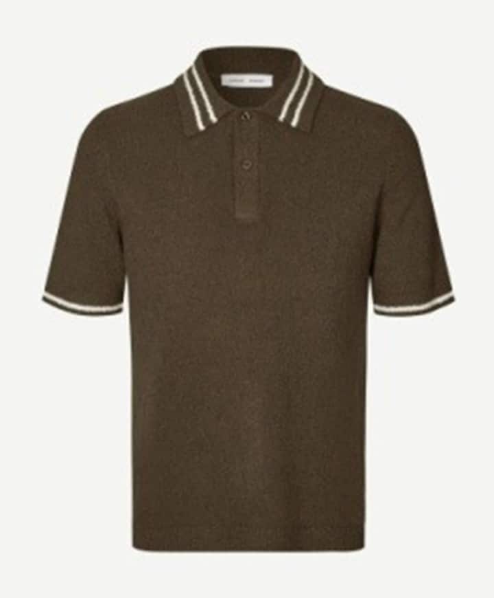 Heren polo bruin