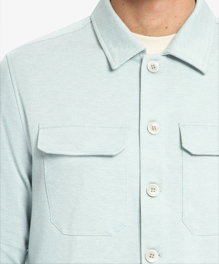 Heren overshirt blauw
