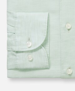 Heren overhemd lange mouw groen