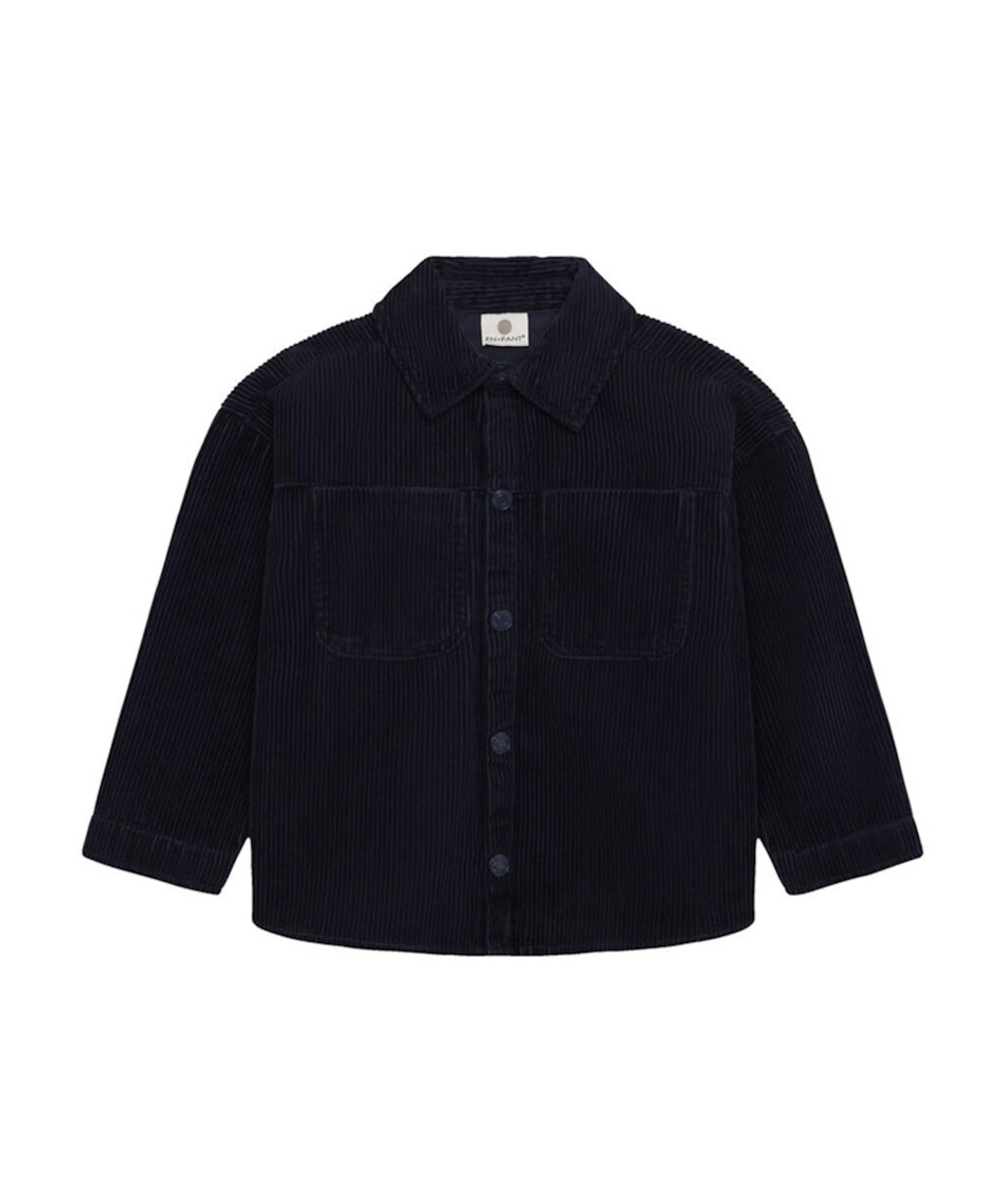 Jongens overhemd lange mouw blauw