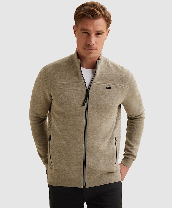 Heren vest beige