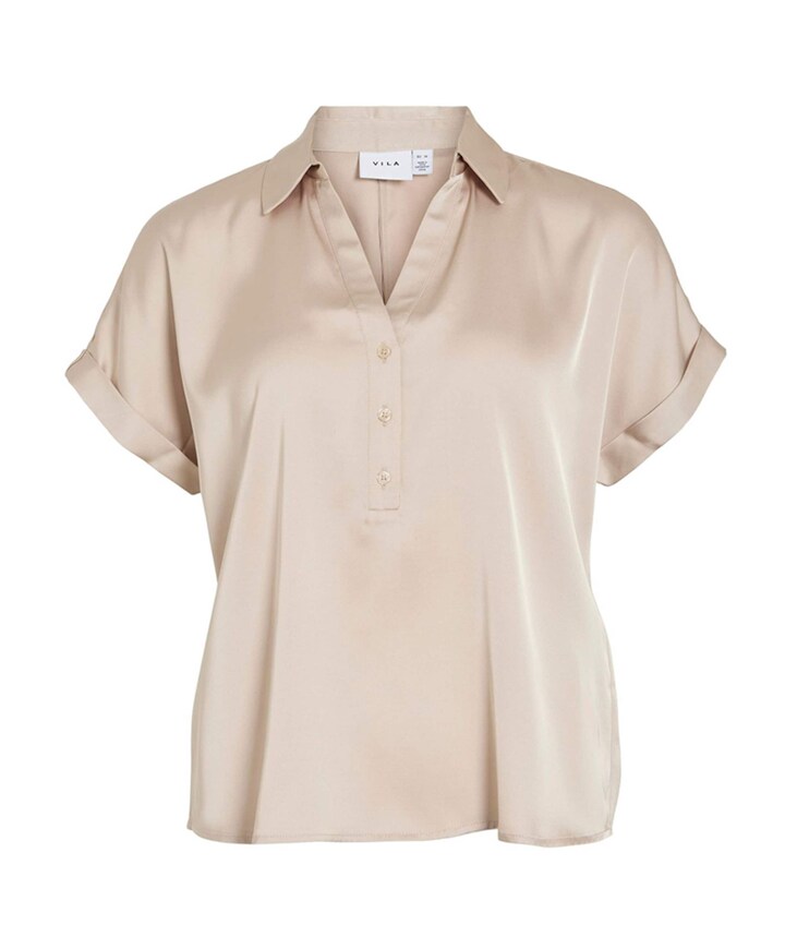 Dames blouse beige