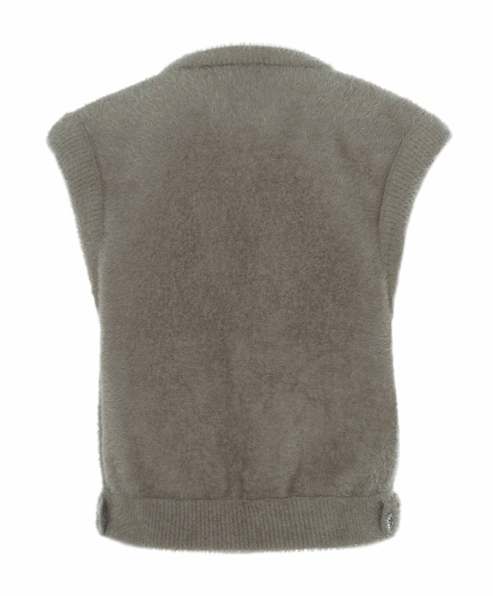 Dames gilet beige