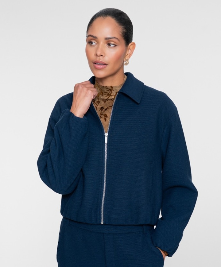 Dames jas blauw