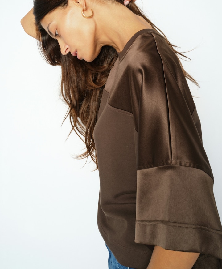 Dames sweater bruin