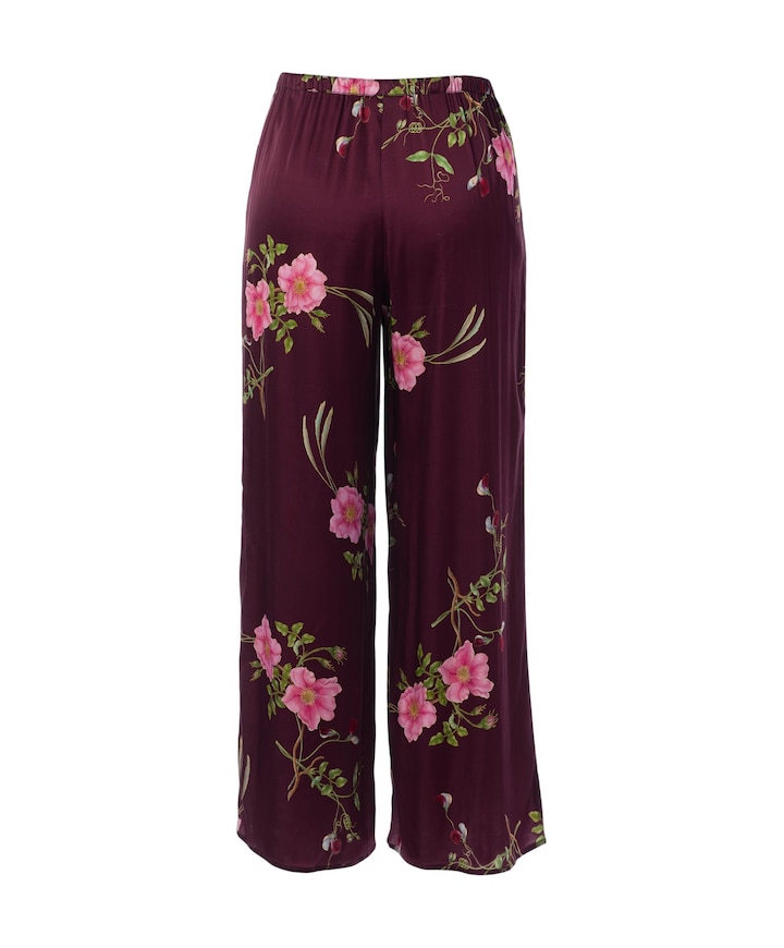 Dames pyjamabroek bordeaux