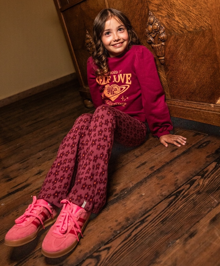Meisjes sweater bordeaux