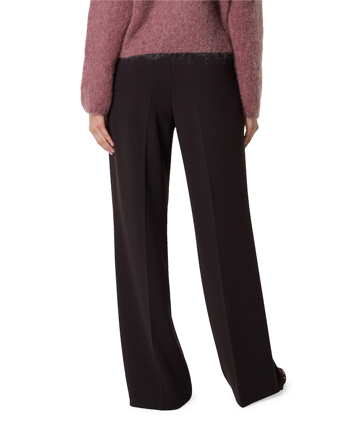 Hose Wide leg Feminine dames broek bruin